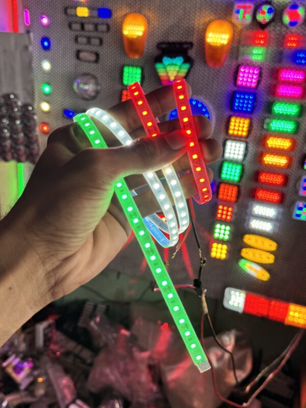 img_5278 Tiranga patta / tiranga LED strip / tiranga strip / led strip 3 colour / india 🇮🇳 / parking strip / parking patti teranga / 100% waterproof strip (size 4 Feet)