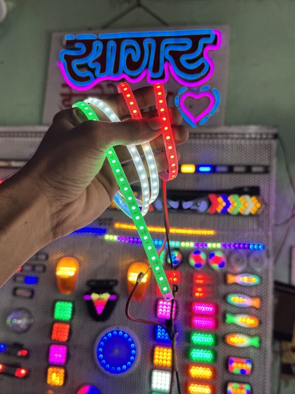 img_5279 Tiranga patta / tiranga LED strip / tiranga strip / led strip 3 colour / india 🇮🇳 / parking strip / parking patti teranga / 100% waterproof strip (size 4 Feet)