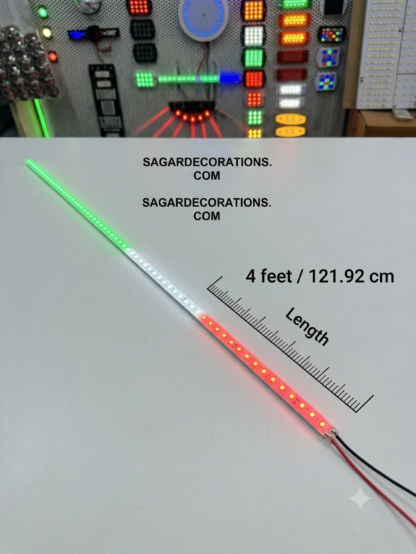 img_5282 Tiranga patta / tiranga LED strip / tiranga strip / led strip 3 colour / india 🇮🇳 / parking strip / parking patti teranga / 100% waterproof strip (size 4 Feet)