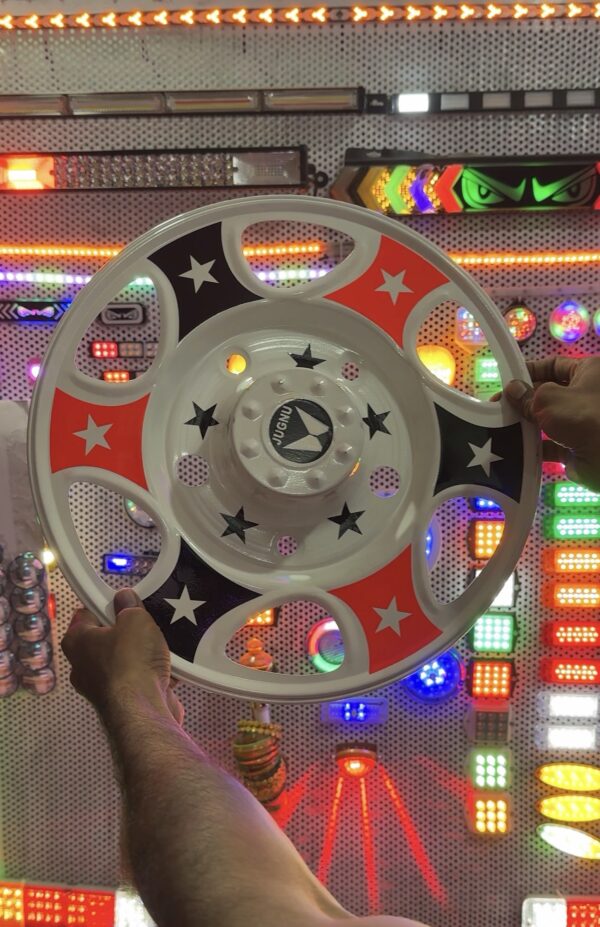 2 White wheel cap [Size R 15” inch] ( *2 pis inside) for Bolero and all 15” inch tyre size / white design wheel / coating wheels/ coated wheel cover / new wheel cap / fancy wheel cap / veel cap (*2 पीस आयेगा) 15 इंच टायर 🛞 में लगेगा जैसे बोलेरो/ सफ़ेद व्हील कैप / VIP wheel covers