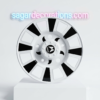 2 White wheel cap [Size R 15” inch] ( *2 pis inside) for Bolero and all 15” inch tyre size / waterproof wheel caps / white design wheel / coating wheels/ coated wheel cover / new wheel cap / fancy wheel cap / veel cap (*2 पीस आयेगा) 15 इंच टायर 🛞 में लगेगा जैसे बोलेरो/ सफ़ेद व्हील कैप / VIP wheel covers