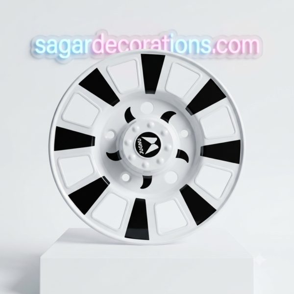 2 White wheel cap [Size R 15” inch] ( *2 pis inside) for Bolero and all 15” inch tyre size / waterproof wheel caps / white design wheel / coating wheels/ coated wheel cover / new wheel cap / fancy wheel cap / veel cap (*2 पीस आयेगा) 15 इंच टायर 🛞 में लगेगा जैसे बोलेरो/ सफ़ेद व्हील कैप / VIP wheel covers