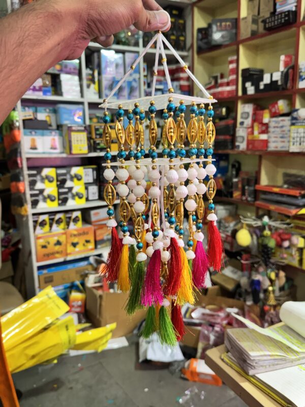 Square Double jhumer / 16” inch size jhumer / jhumber /  hand made jhumer / truck decoration jhumer / झूमर / झुंबर / car decoration / car truck hanging