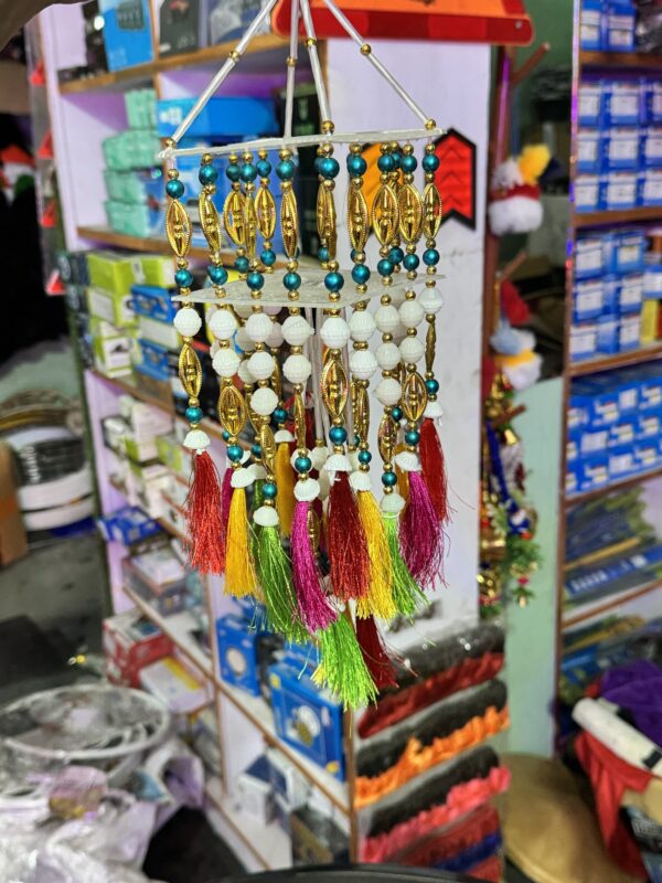 Square Double jhumer / 16” inch size jhumer / jhumber /  hand made jhumer / truck decoration jhumer / झूमर / झुंबर / car decoration / car truck hanging