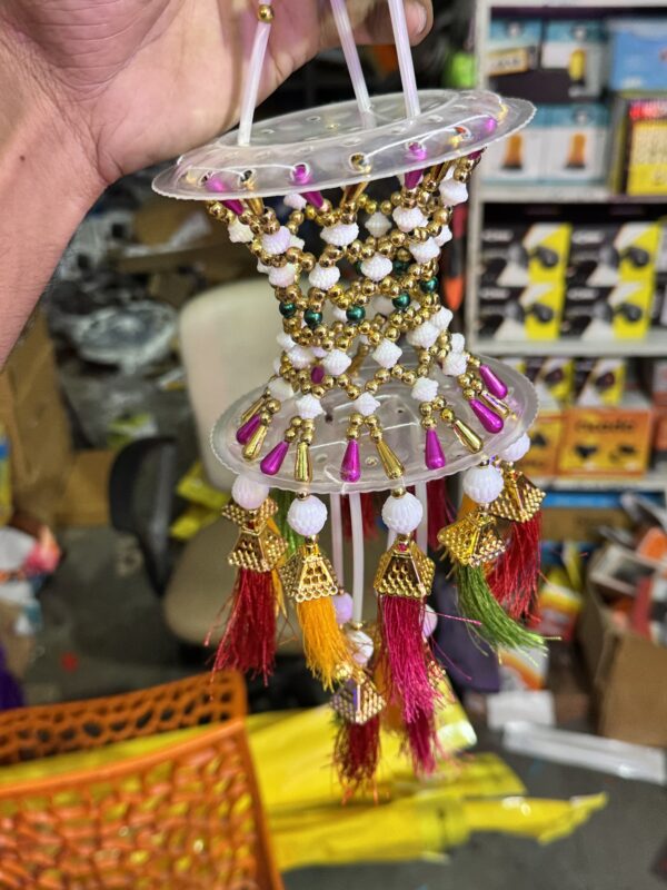 Double jhumer / 16” inch size jhumer / jhumber /  hand made jhumer / truck decoration jhumer / झूमर / झुंबर / car decoration / car truck hanging
