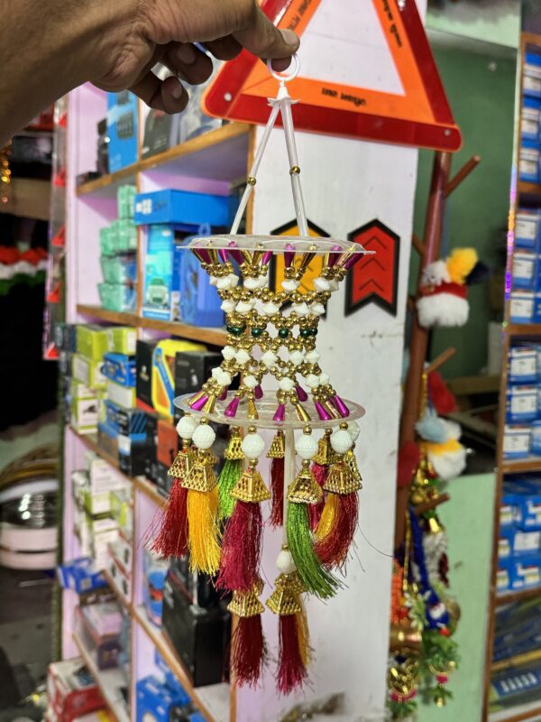 Double jhumer / 16” inch size jhumer / jhumber /  hand made jhumer / truck decoration jhumer / झूमर / झुंबर / car decoration / car truck hanging