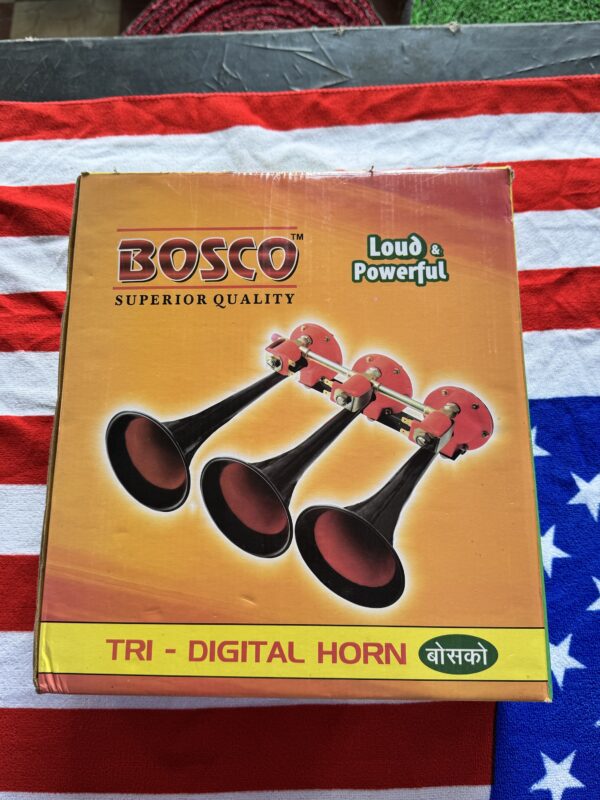 img_5463-2 Bosco 3 pipe horn / 60 songs/ 60 way / 60 alag alag dhun wala horn / Bosco horn / {12volt / 24volt common} 12v/24v किसी भी गाड़ी में लग जाएगा Air pressure Horn