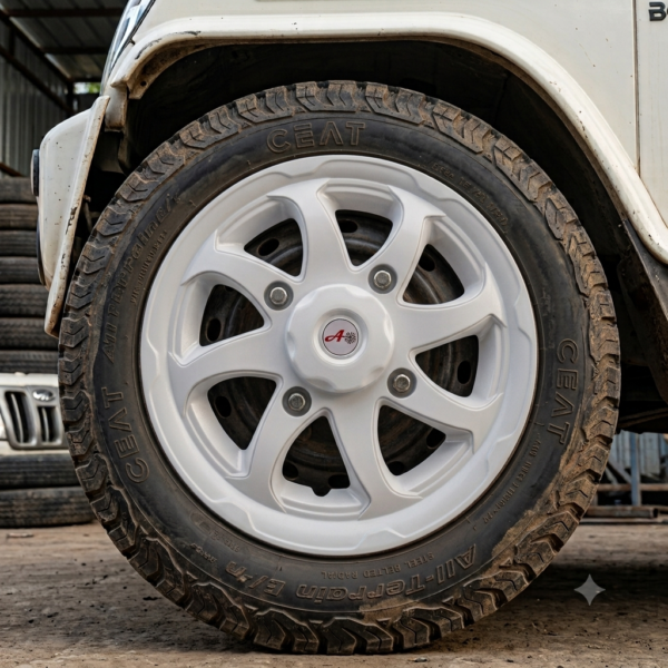2 pcs New White wheel caps for Bolero / 15” size wheel cap / 2 पीस आयेगा / 15 इंच साइज में व्हील कैप / fiber wheel cap / bolero wheel cap / heavy and durable material