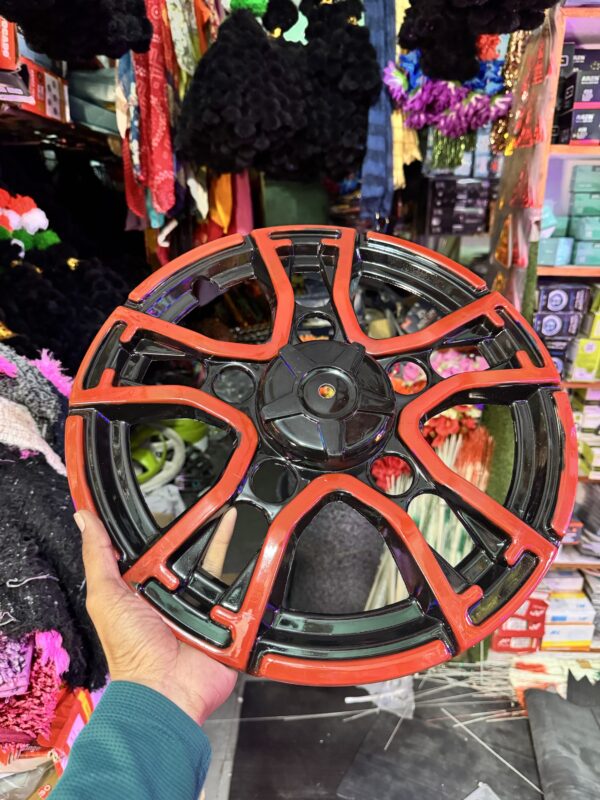 New Design tractor / pickup / cruiser toofan wheel cap 2 pcs {♥️Red colour} wheel cap / fiber wheels / fiber wheel caps / heavy wheels
