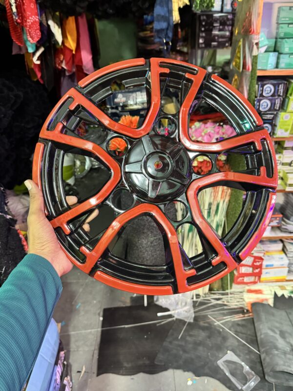 New Design tractor / pickup / cruiser toofan wheel cap 2 pcs {♥️Red colour} wheel cap / fiber wheels / fiber wheel caps / heavy wheels