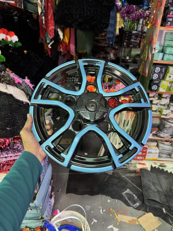 New Design tractor / pickup / cruiser toofan wheel cap 2 pcs {💙Blue colour} wheel cap / fiber wheels / fiber wheel caps / heavy wheels