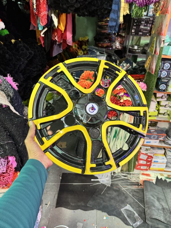 New Design tractor / pickup / cruiser toofan wheel cap 2 pcs {💛Yellow colour} wheel cap / fiber wheels / fiber wheel caps / heavy wheels