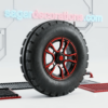 New Design tractor / pickup / cruiser toofan wheel cap 2 pcs {♥️Red colour} wheel cap / fiber wheels / fiber wheel caps / heavy wheels