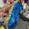 2 pis *Sky Blue chamki bundle / kiran less/ chamki less/ chamki patta / 2 पीस आयेगा/ हेवी क्वॉलिटी और पक्की ज़री में बना/ आसमानी / आकाशी कलर लेस