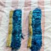 2 pis *Sky Blue chamki bundle / kiran less/ chamki less/ chamki patta / 2 पीस आयेगा/ हेवी क्वॉलिटी और पक्की ज़री में बना/ आसमानी / आकाशी कलर लेस