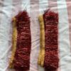 2 pis *Red chamki bundle / kiran less/ chamki less/ chamki patta / 2 पीस आयेगा/ हेवी क्वॉलिटी और पक्की ज़री में बना/ लाल कलर लेस