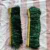 2 pis *Green chamki bundle / kiran less/ chamki less/ chamki patta / 2 पीस आयेगा/ हेवी क्वॉलिटी और पक्की ज़री में बना/ हरा कलर लेस