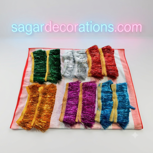 2 pis *Sky Blue chamki bundle / kiran less/ chamki less/ chamki patta / 2 पीस आयेगा/ हेवी क्वॉलिटी और पक्की ज़री में बना/ आसमानी / आकाशी कलर लेस
