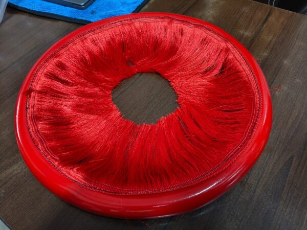 T” size Glossy Red steering cover “T”size (17/18 inch) New Glossy Red steering wheel cover, estering kavar, stering cavar, shining wala steering cover, leather steering cover.