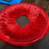 M” size Glossy Red steering cover “M”size (14/15 inch) New Glossy Red steering wheel cover, estering kavar, stering cavar, Tata ace, intra, new bolero, magic, shining wala steering cover, leather steering cover.