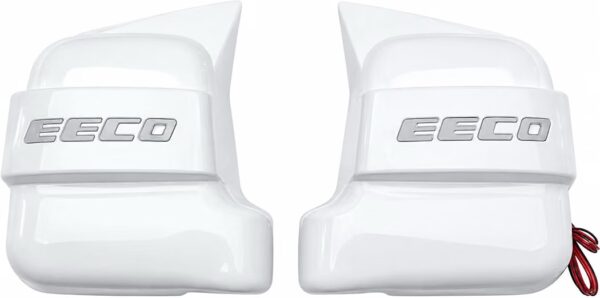 White Batman Style Mirror Cover EECO WHITE with LED Light | Stylish Side Mirror Cover with Wiring | Premium ABS Exterior Accessory | Easy Installation | White/Black
27%
off