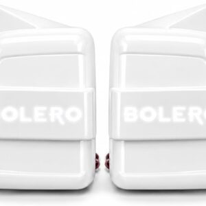 White Batman Style LED Side Mirror Cover for Bolero & Bolero Neo | Premium Glossy Mirror Cap with LED Light & Wiring | Sporty Exterior Styling Accessory | Easy Installation