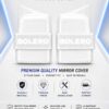 White Batman Style LED Side Mirror Cover for Bolero & Bolero Neo | Premium Glossy Mirror Cap with LED Light & Wiring | Sporty Exterior Styling Accessory | Easy Installation