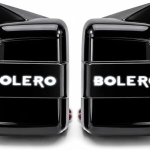Black Batman Style LED Side Mirror Cover for Bolero & Bolero Neo | Glossy Black Mirror Cap with LED Light & Wiring | Sporty Exterior Styling Accessory | Premium Finish | Easy Installation